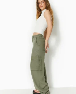 Pimkie Pantalon^Pantalon Cargo En Tissu Fluide Tencel -