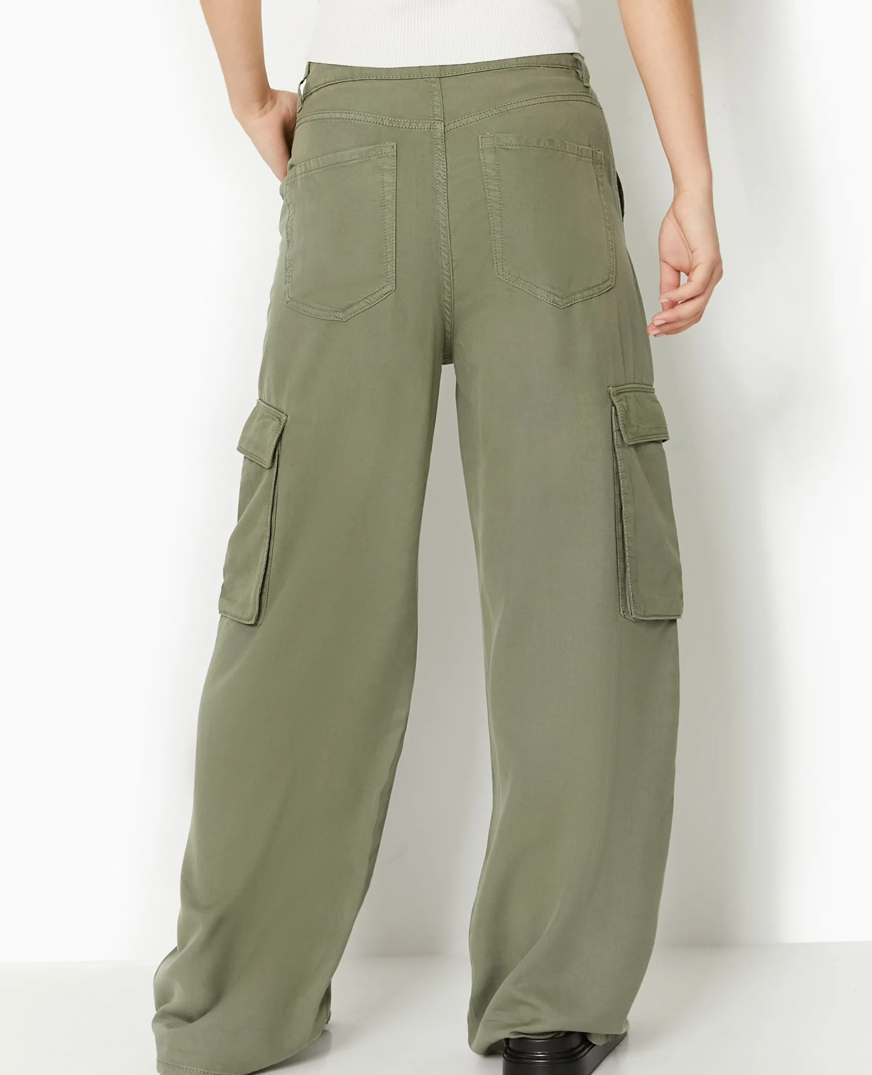 Pimkie Pantalon^Pantalon Cargo En Tissu Fluide Tencel -