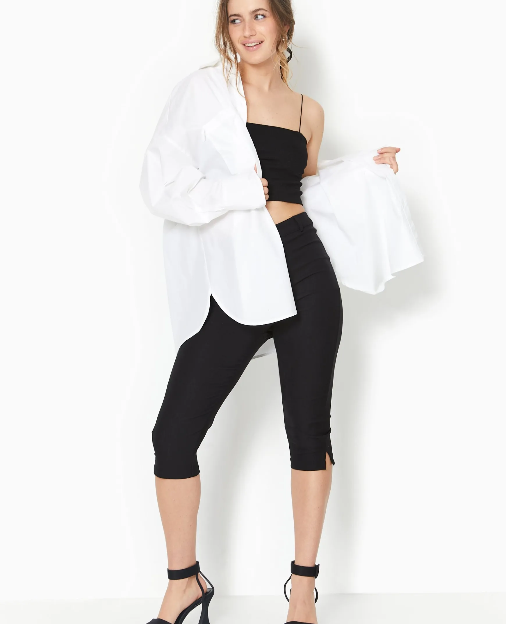 Pimkie Pantalon^Pantalon Corsaire En Tissu Stretch -