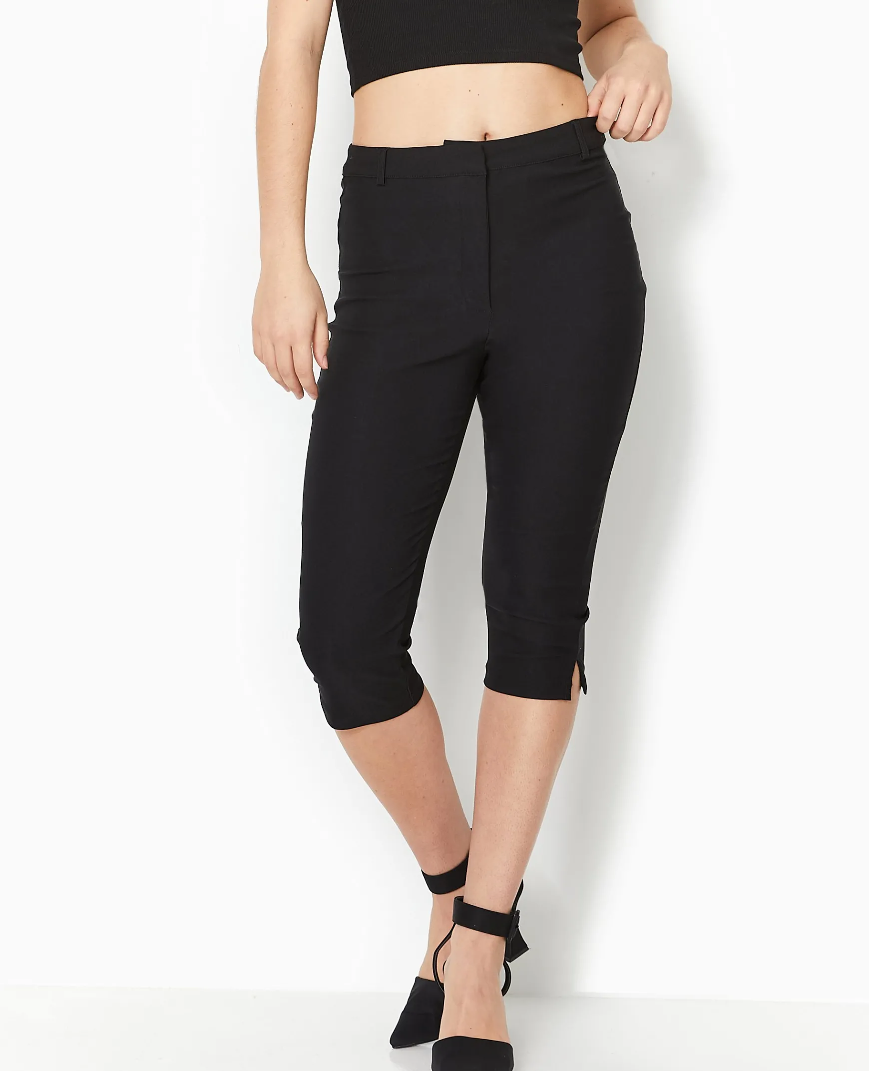 Pimkie Pantalon^Pantalon Corsaire En Tissu Stretch -