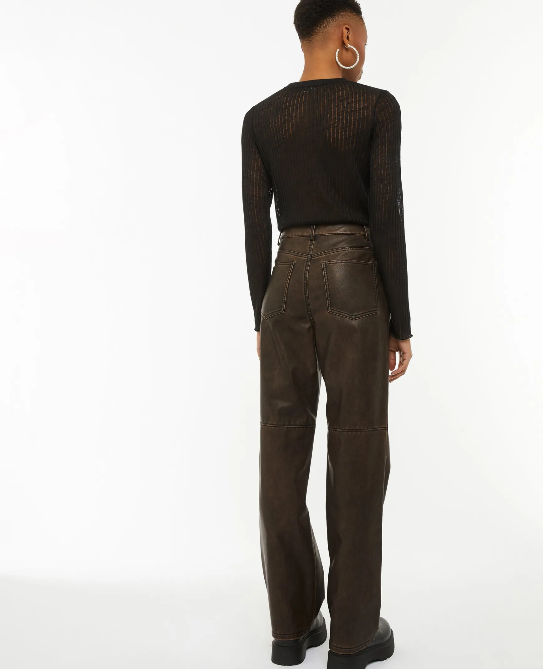 Pimkie Pantalon^Pantalon Droit En Simili -