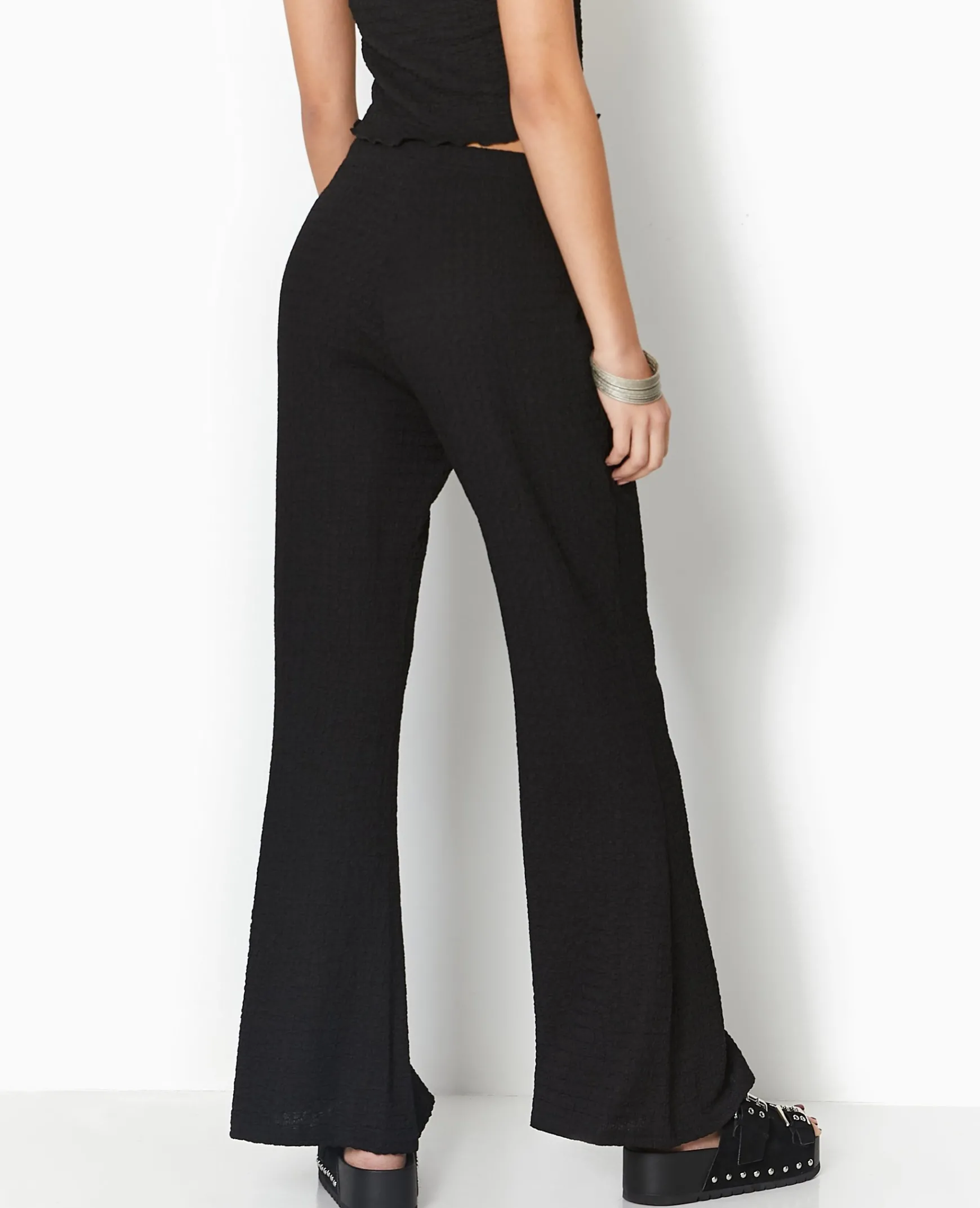 Pimkie Pantalon^Pantalon Flare En Tissu Reliéfé -