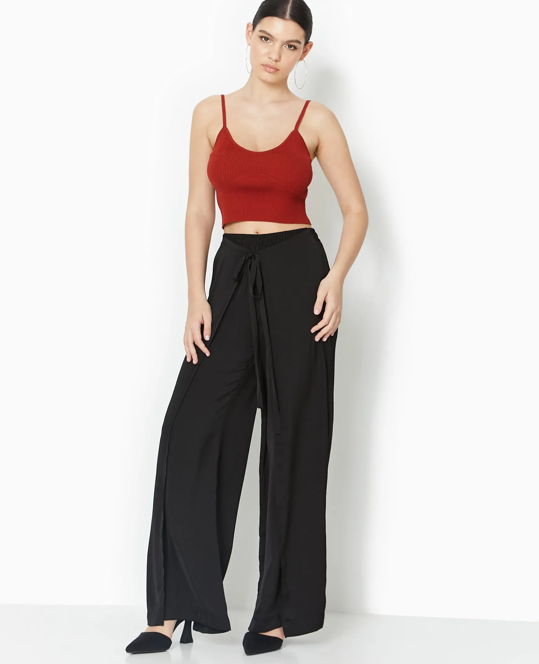 Pimkie Pantalon^Pantalon Large Avec Fentes Et Pans à Nouer -