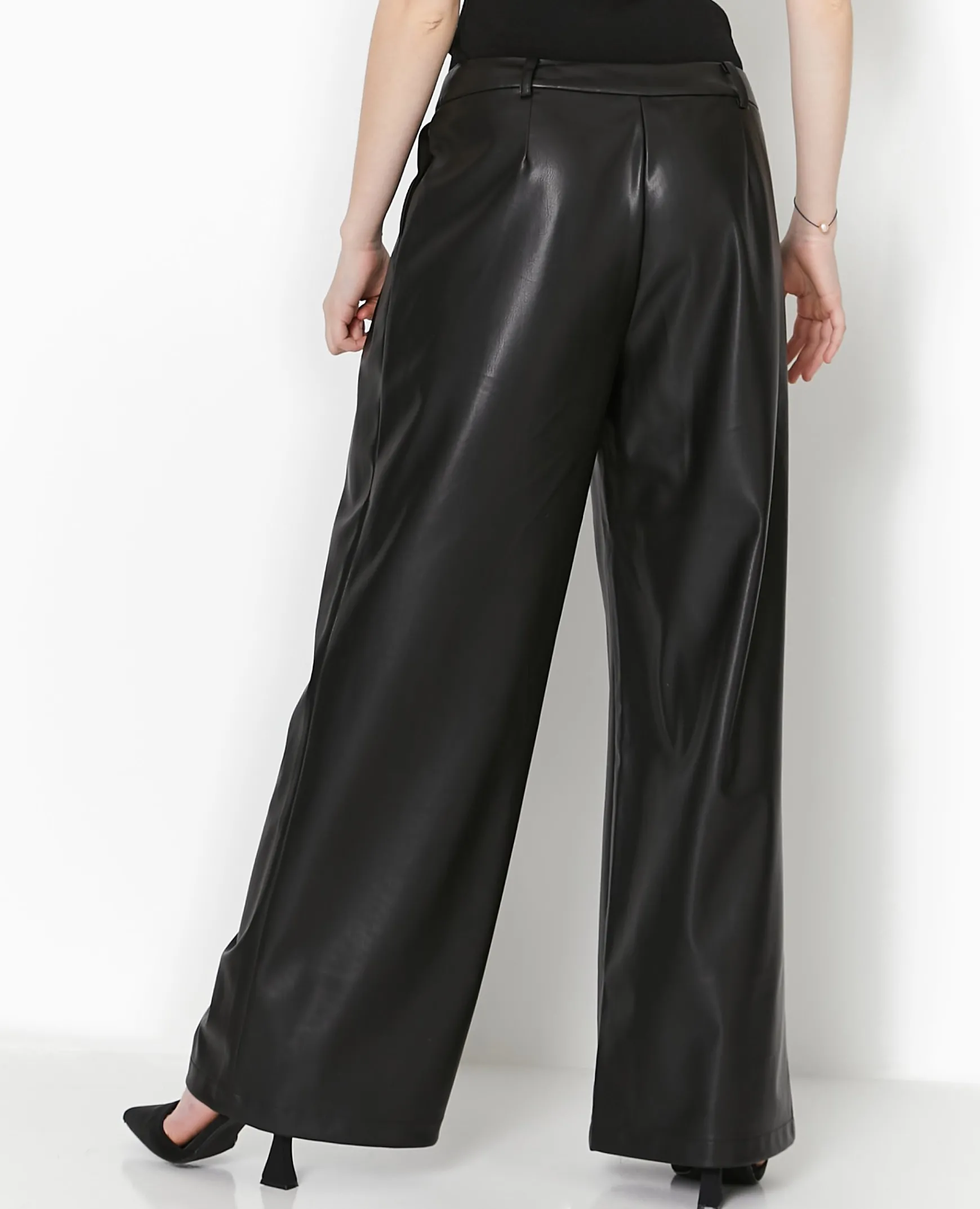 Pimkie Pantalon^Pantalon Large Avec Pinces En Simili -