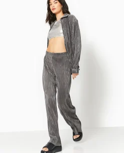 Pimkie Pantalon^Pantalon Large En Tissu Plissé Et Satiné -