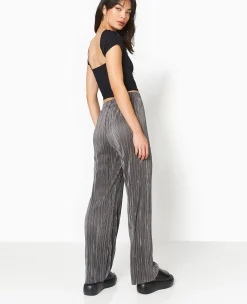 Pimkie Pantalon^Pantalon Large En Tissu Plissé Et Satiné -