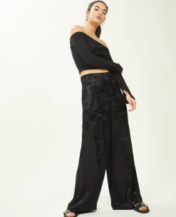 Pimkie Pantalon^Pantalon Large Tissu Satiné Jacquard -