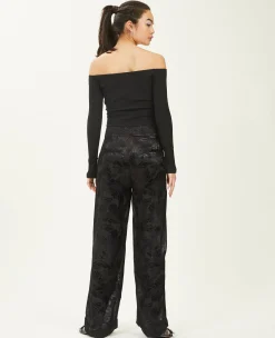 Pimkie Pantalon^Pantalon Large Tissu Satiné Jacquard -