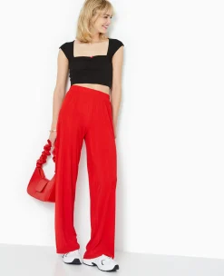 Pimkie Pantalon^Pantalon Palazzo En Maille Texturée Effet Rayé -
