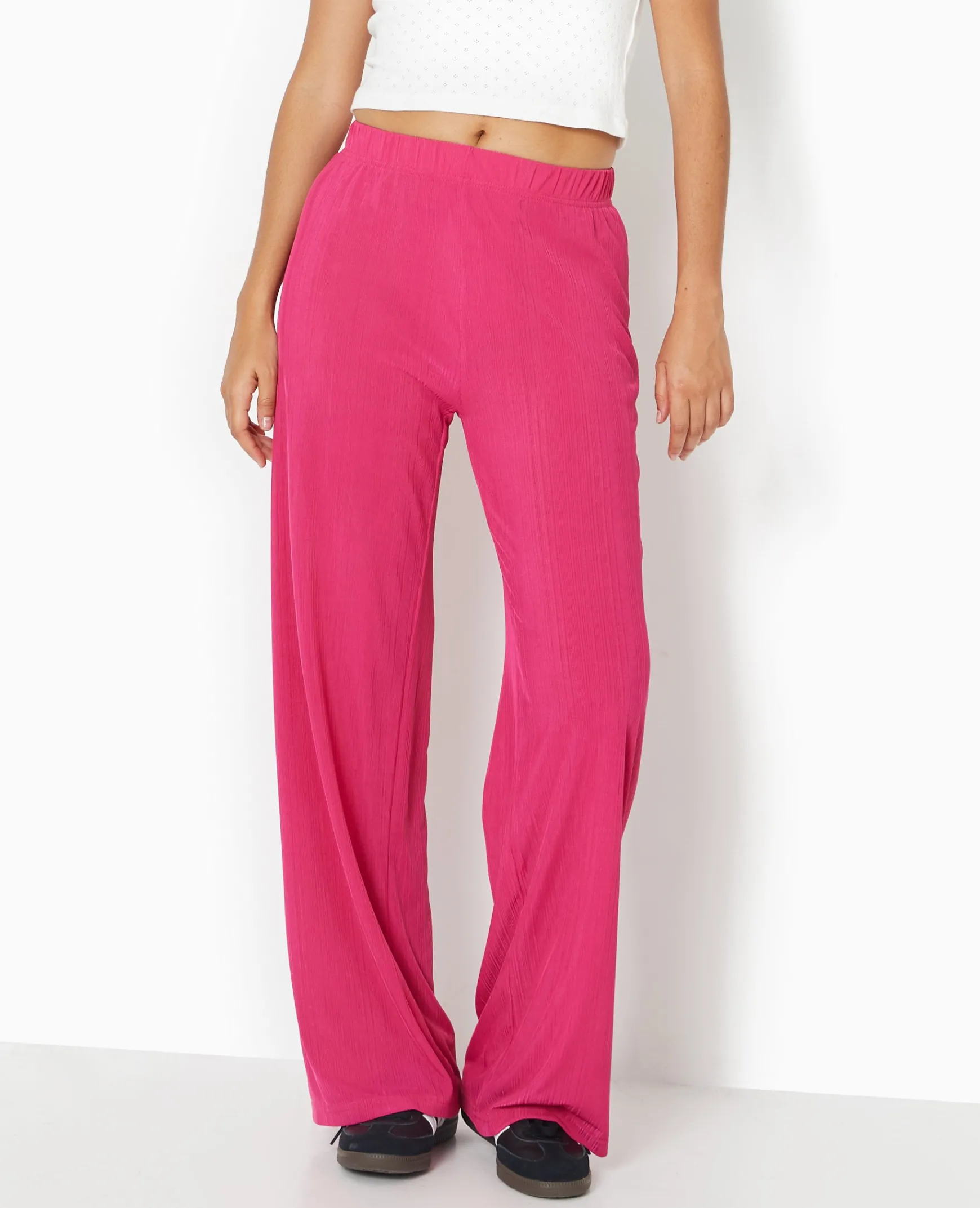 Pimkie Pantalon^Pantalon Palazzo En Maille Texturée Affet Rayé -
