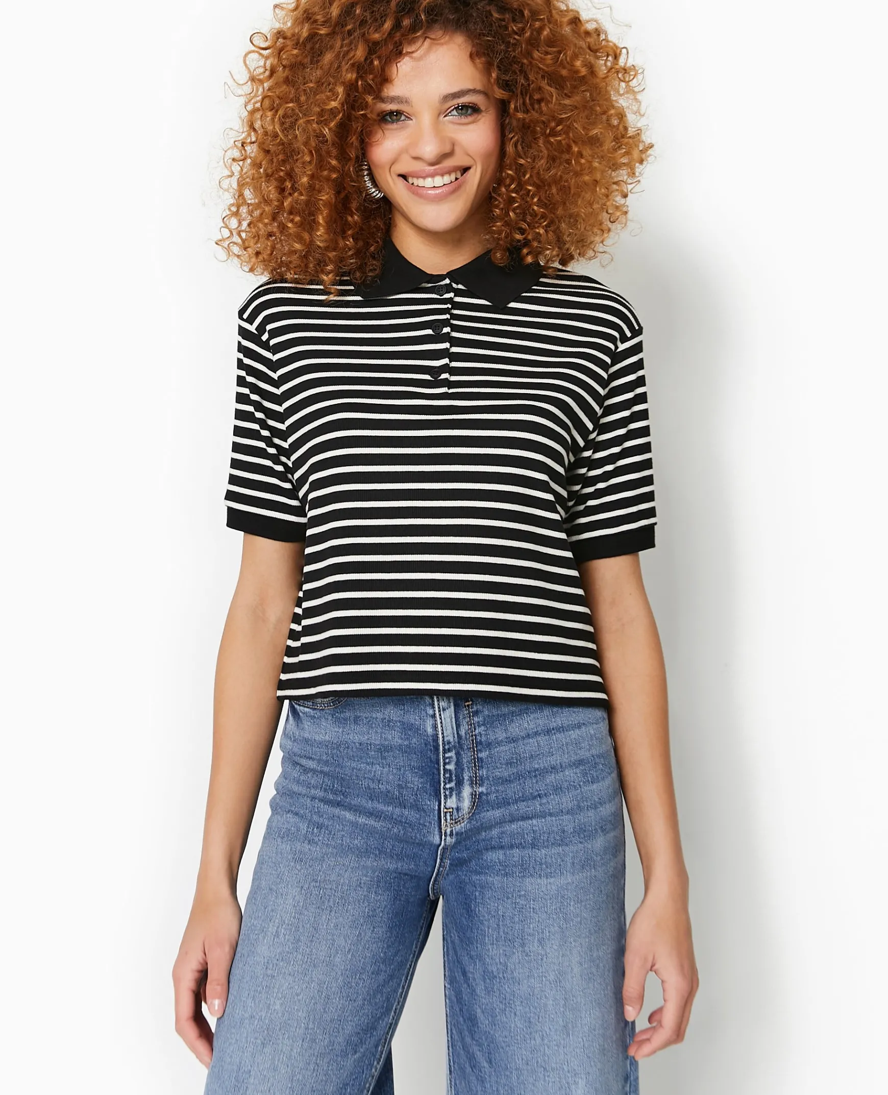 Pimkie T-Shirt Et Top^Polo Court Rayé -