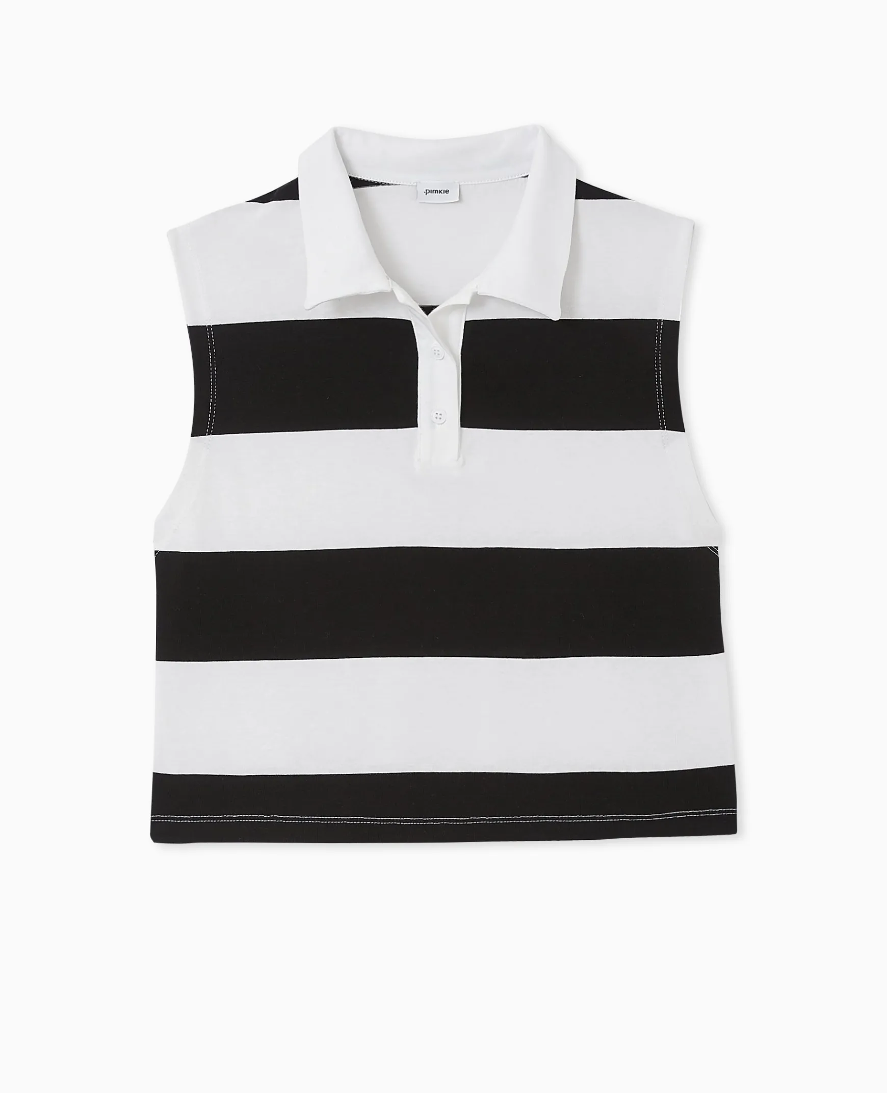 Pimkie T-Shirt Et Top^Polo Court Sans Manches Rayé -