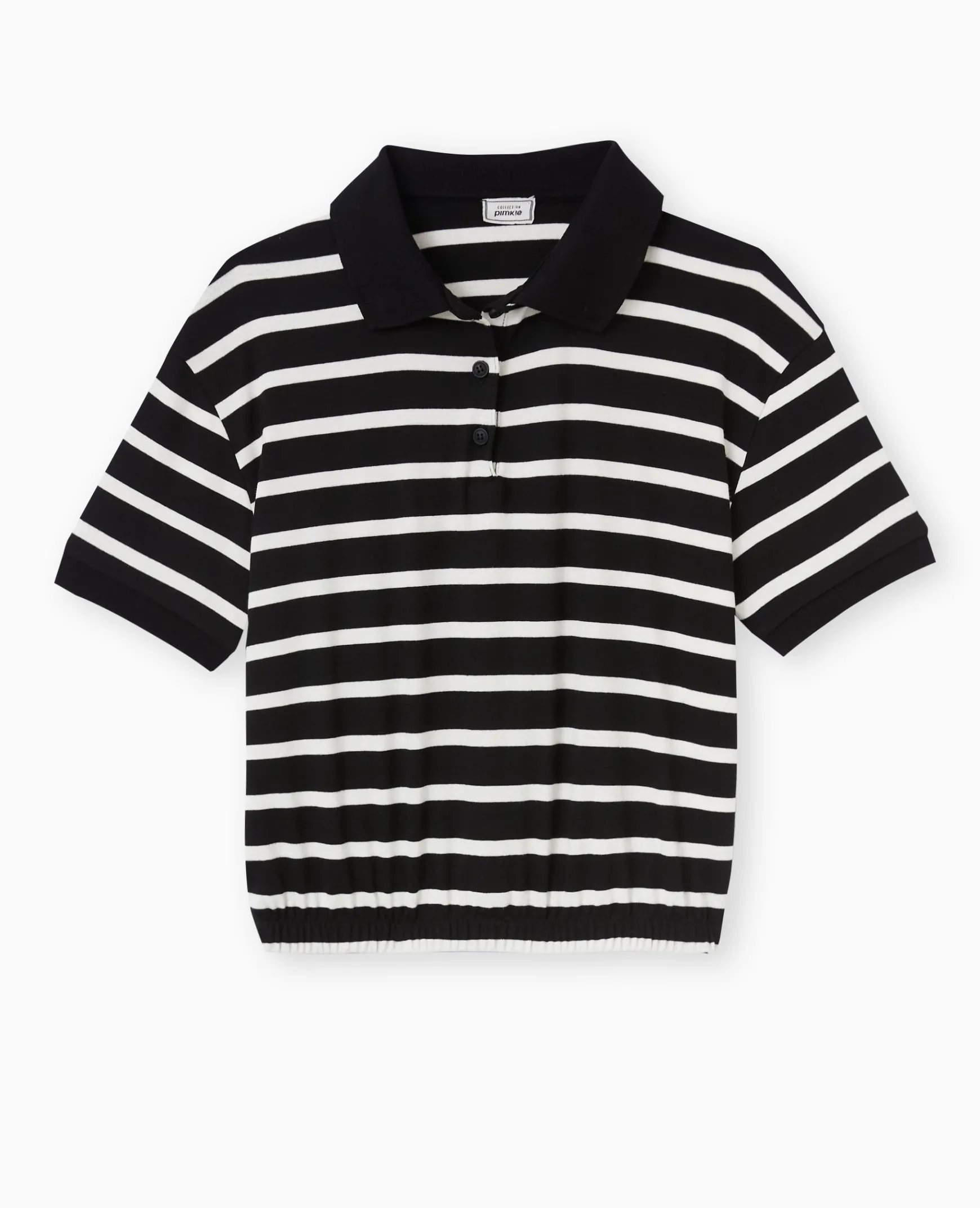 Pimkie Toute La Collection|T-Shirt Et Top^Polo Rayé Avec Base élastiquée -