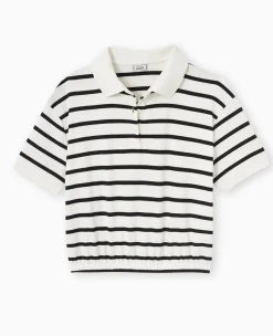 Pimkie T-Shirt Et Top^Polo Rayé Avec Base élastiquée -