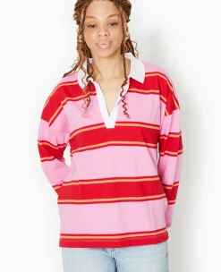 Pimkie Toute La Collection|T-Shirt Et Top^Polo Rayé Oversize Manches Longues -