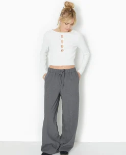 Pimkie Toute La Collection|Pull Et Gilet^Pull Ajusté Avec Ouvertures Et Nœuds Devant -