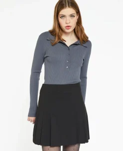 Pimkie Pull Et Gilet^Pull Col Polo En Maille Côtelée -