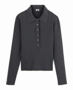 Pimkie Pull Et Gilet^Pull Col Polo En Maille Côtelée -
