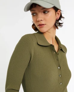 Pimkie Pull Et Gilet^Pull Col Polo En Maille Côtelée -