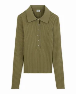Pimkie Pull Et Gilet^Pull Col Polo En Maille Côtelée -