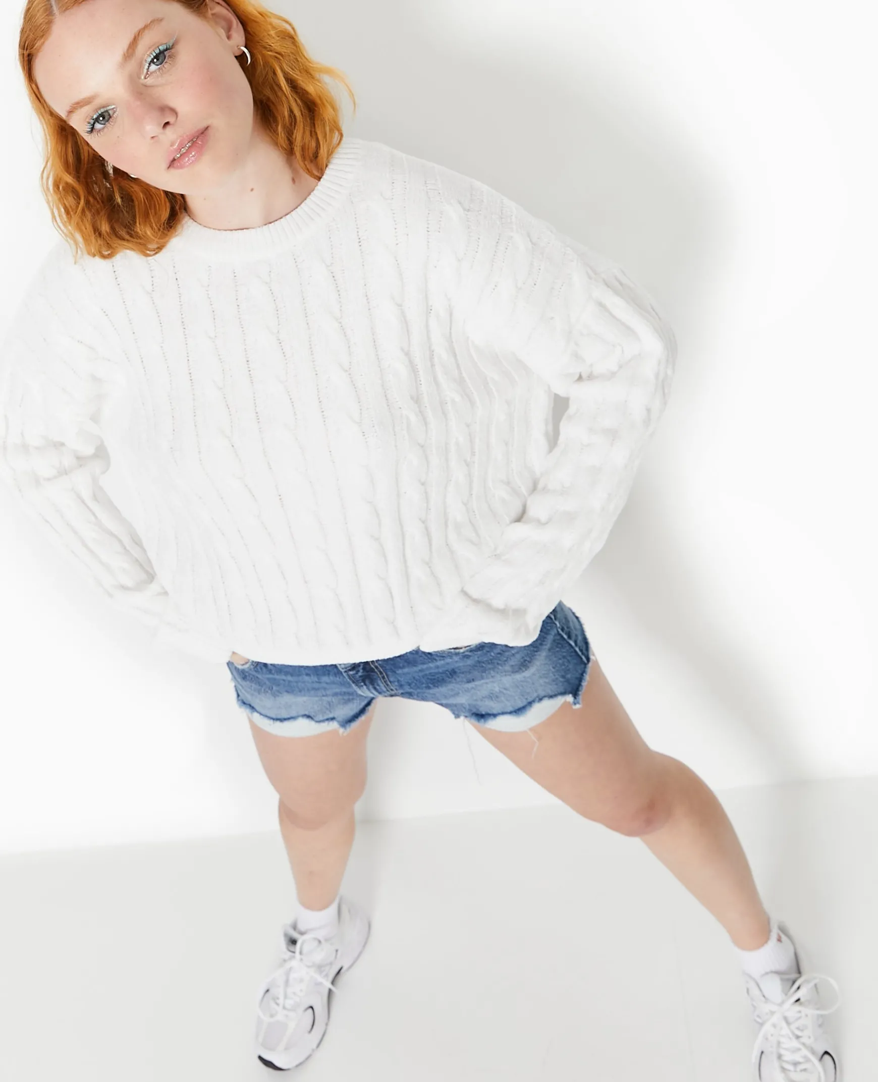 Pimkie Pull Et Gilet^Pull Col Rond En Maille Chenille Torsadée -