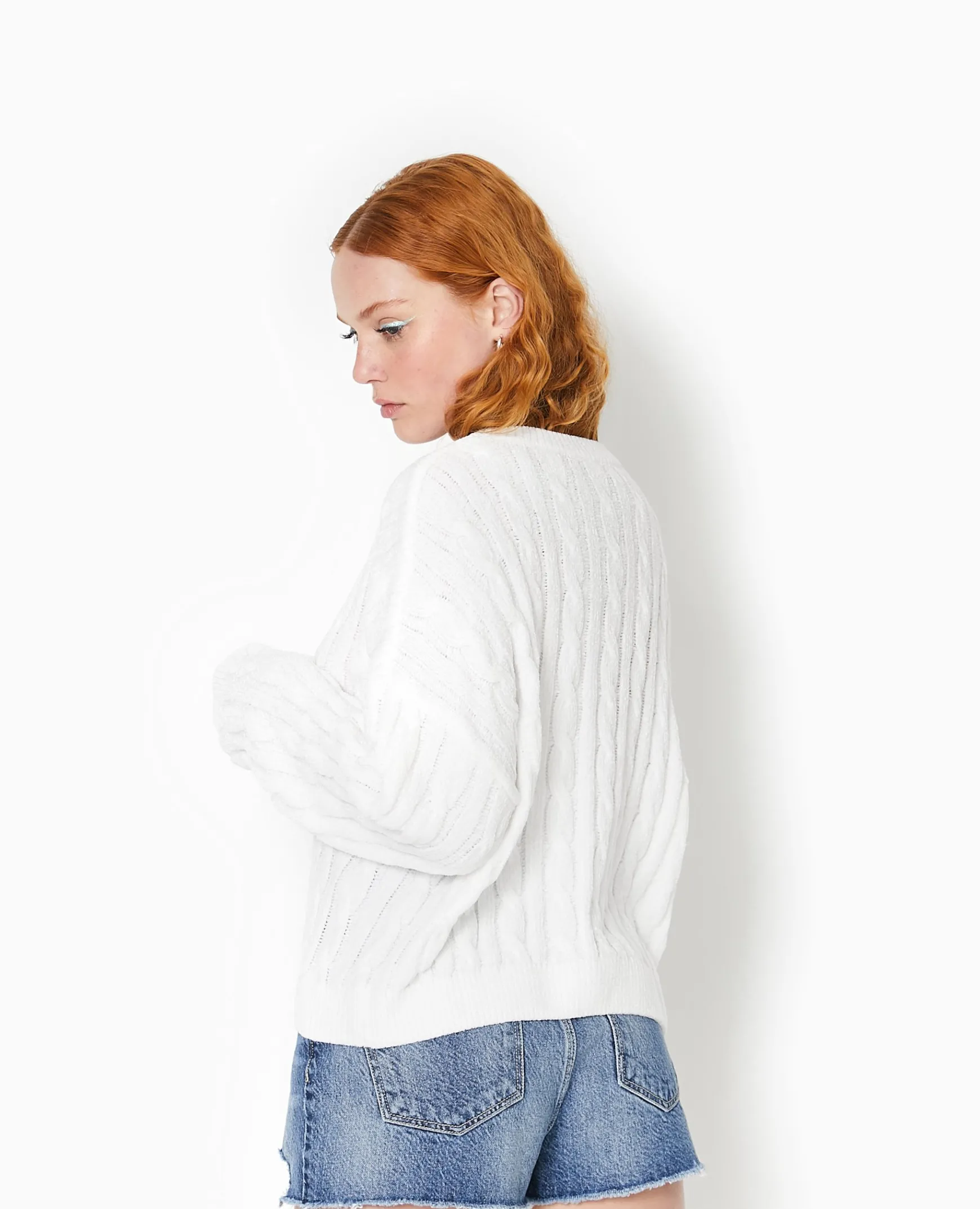 Pimkie Pull Et Gilet^Pull Col Rond En Maille Chenille Torsadée -