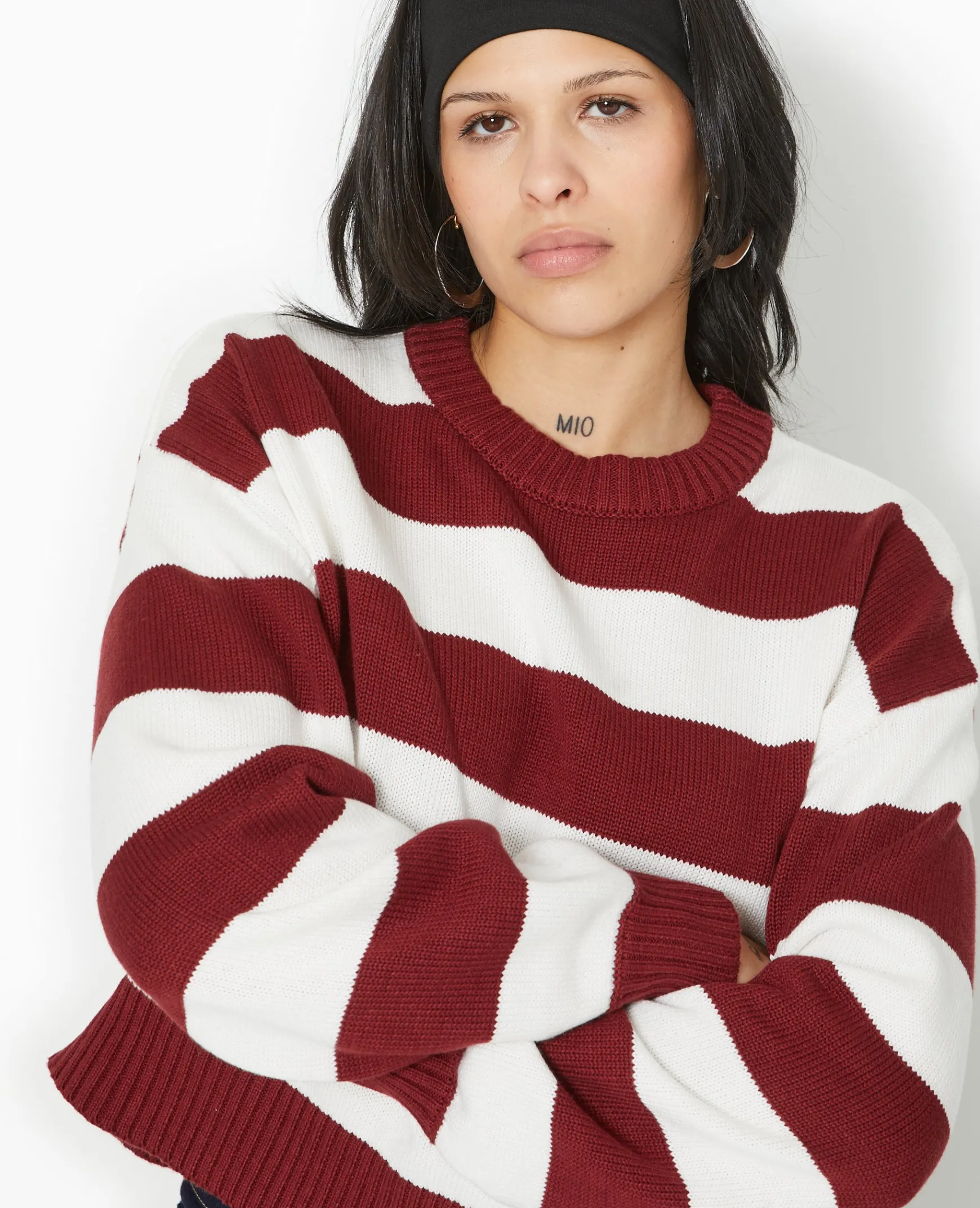 Pimkie Toute La Collection|Pull Et Gilet^Pull Col Rond En Maille Rayée -