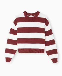 Pimkie Toute La Collection|Pull Et Gilet^Pull Col Rond En Maille Rayée -