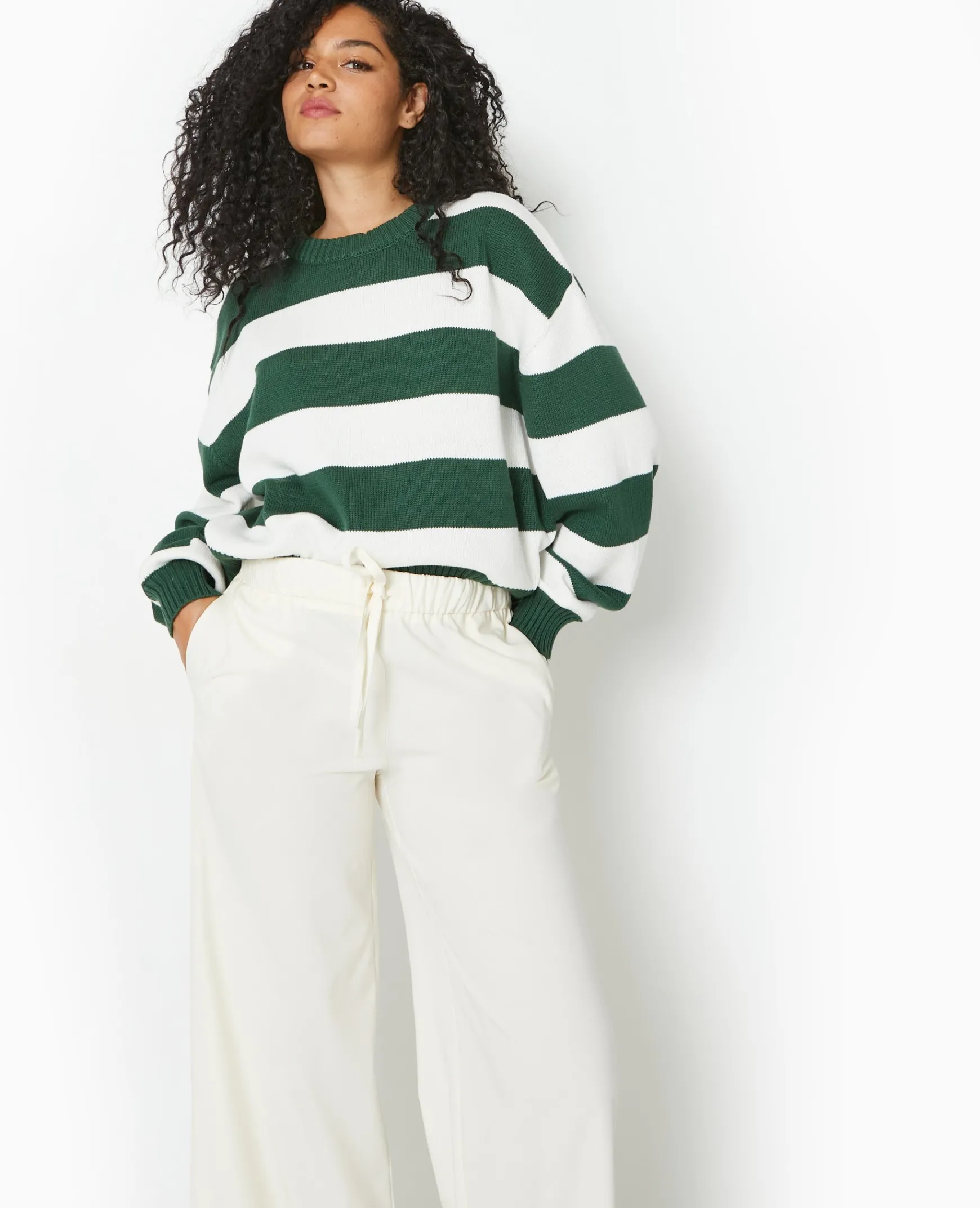 Pimkie Pull Et Gilet^Pull Col Rond En Maille Rayée -