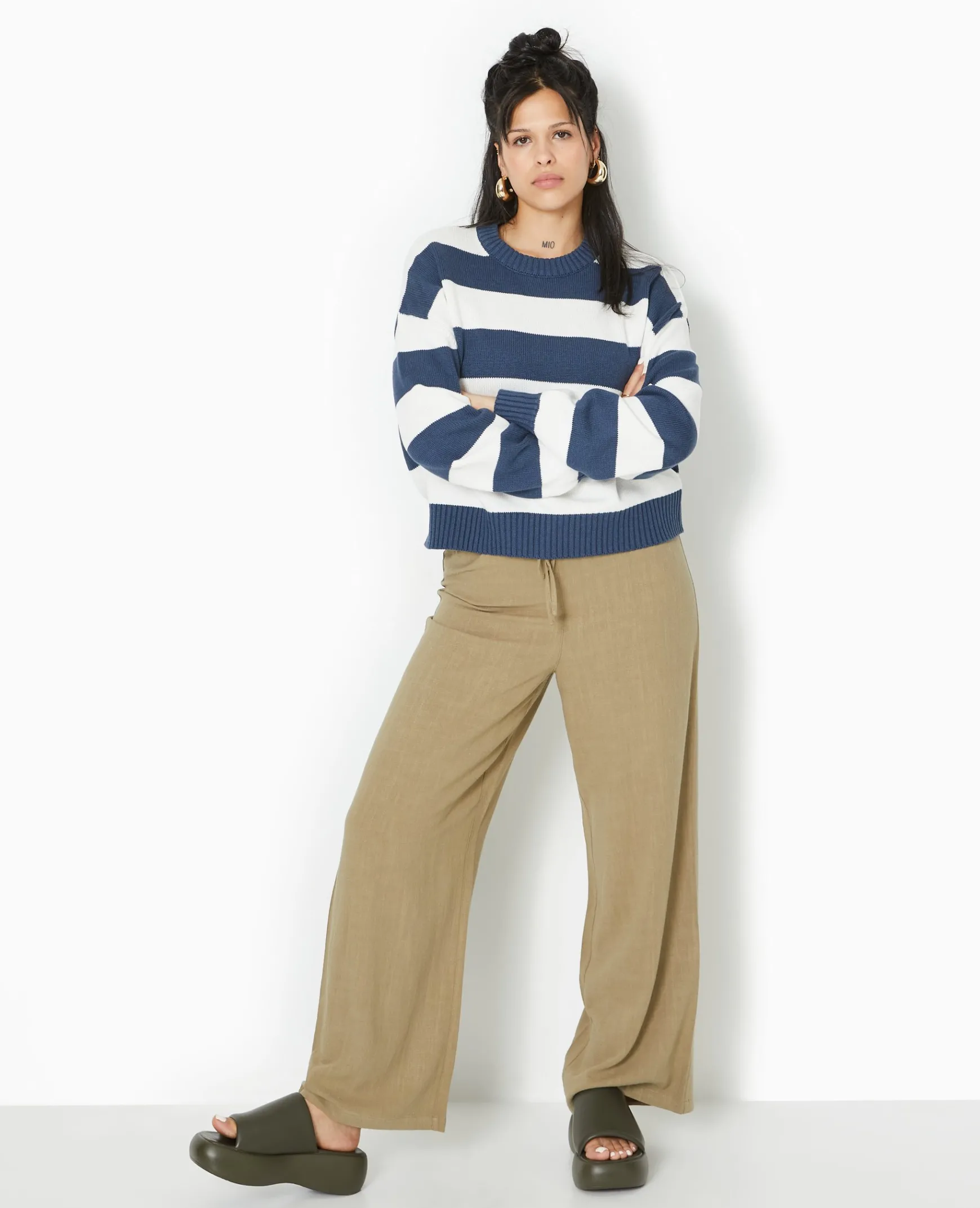 Pimkie Toute La Collection|Pull Et Gilet^Pull Col Rond En Maille Rayée -