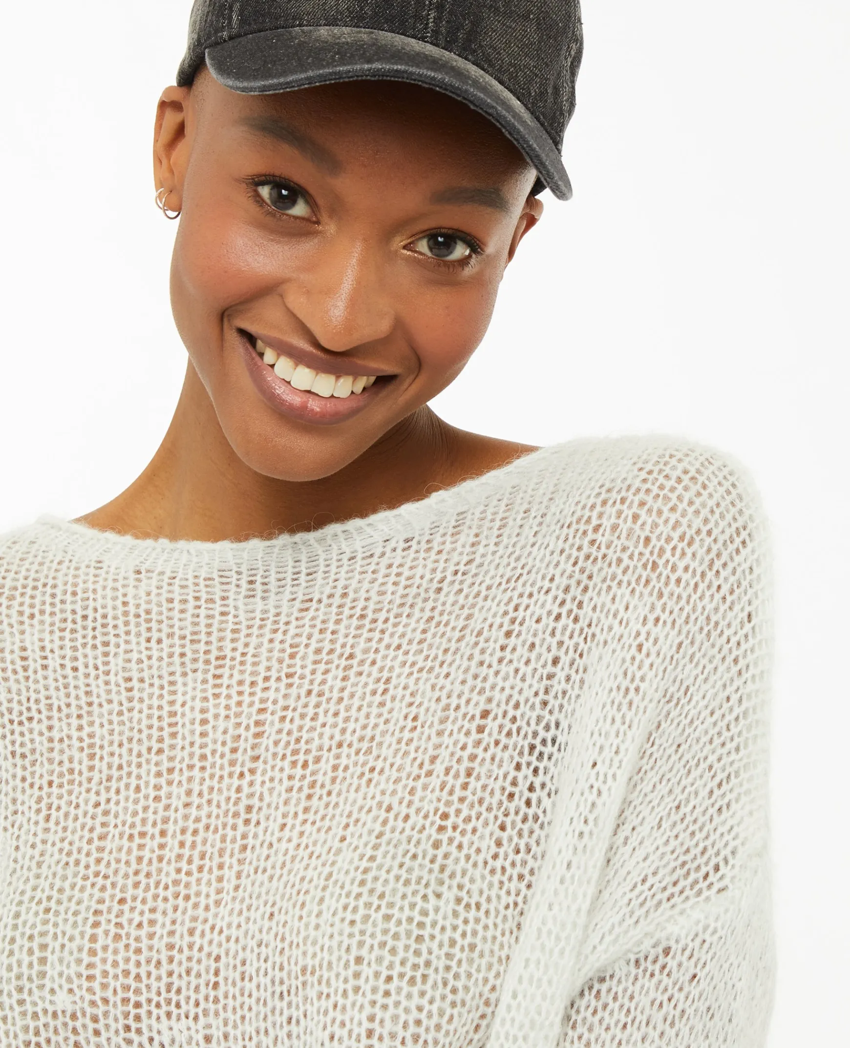 Pimkie Pull Et Gilet^Pull Court En Maille Ajourée -