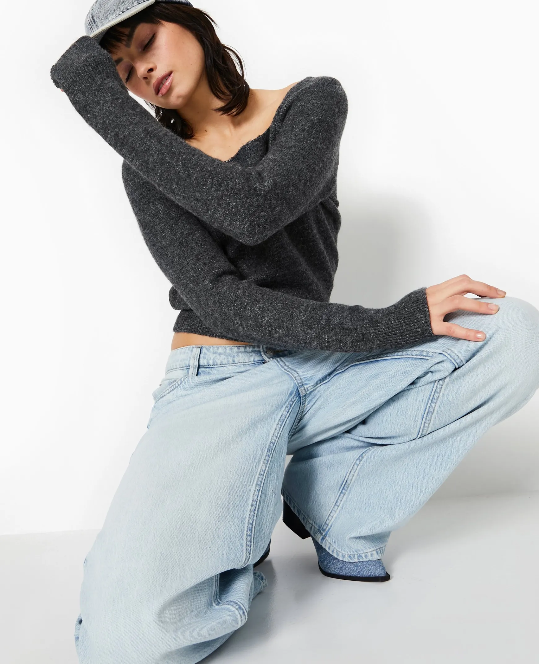 Pimkie Pimkie Positive|Pull Et Gilet^Pull En Maille Encolure Carrée -