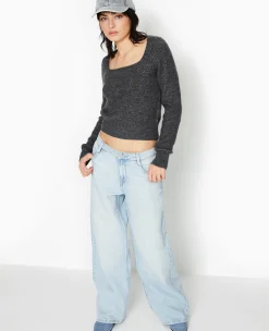 Pimkie Pimkie Positive|Pull Et Gilet^Pull En Maille Encolure Carrée -