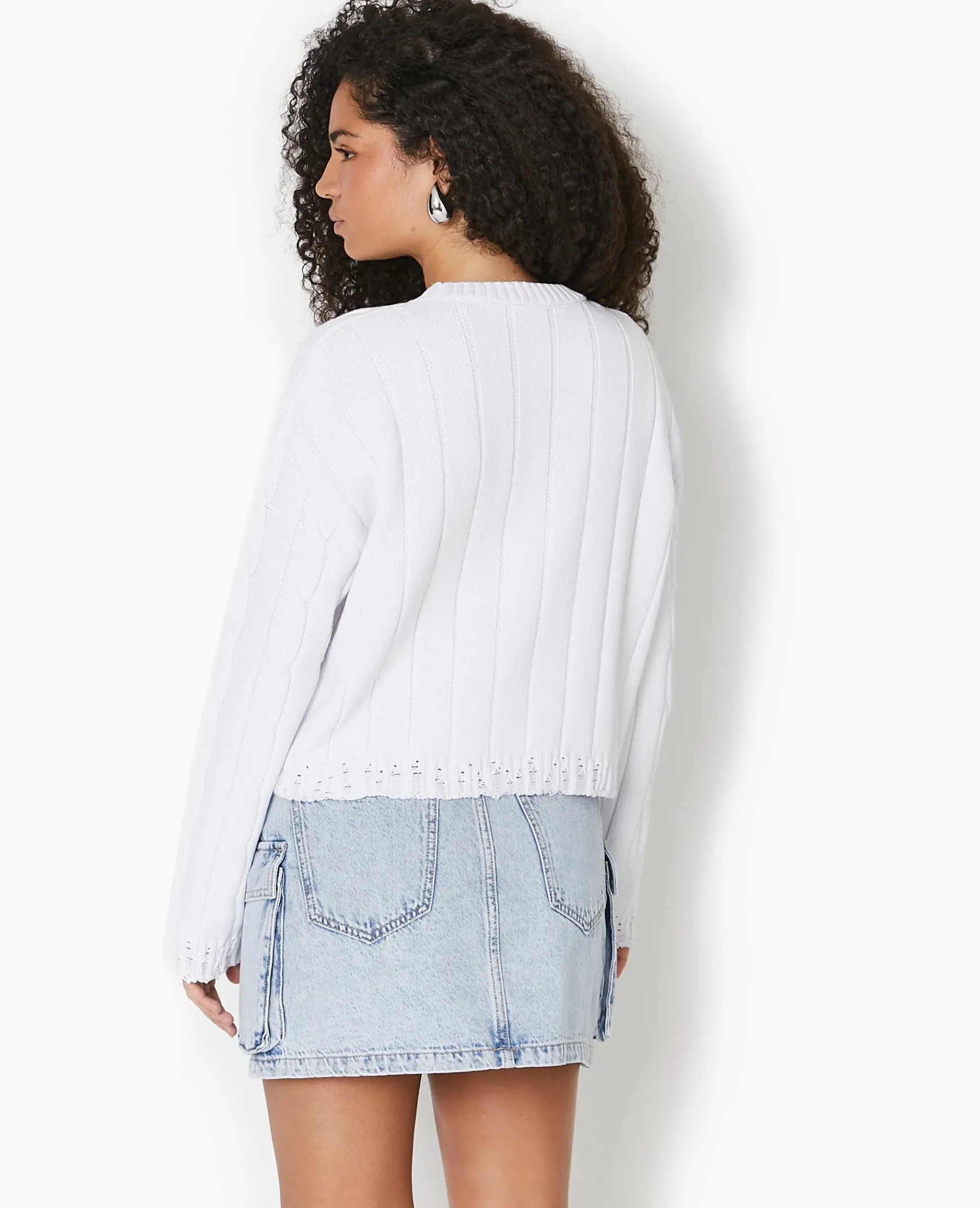 Pimkie Pimkie Positive|Pull Et Gilet^Pull En Maille Torsadée Et Déjaugée -