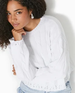 Pimkie Pimkie Positive|Pull Et Gilet^Pull En Maille Torsadée Et Déjaugée -