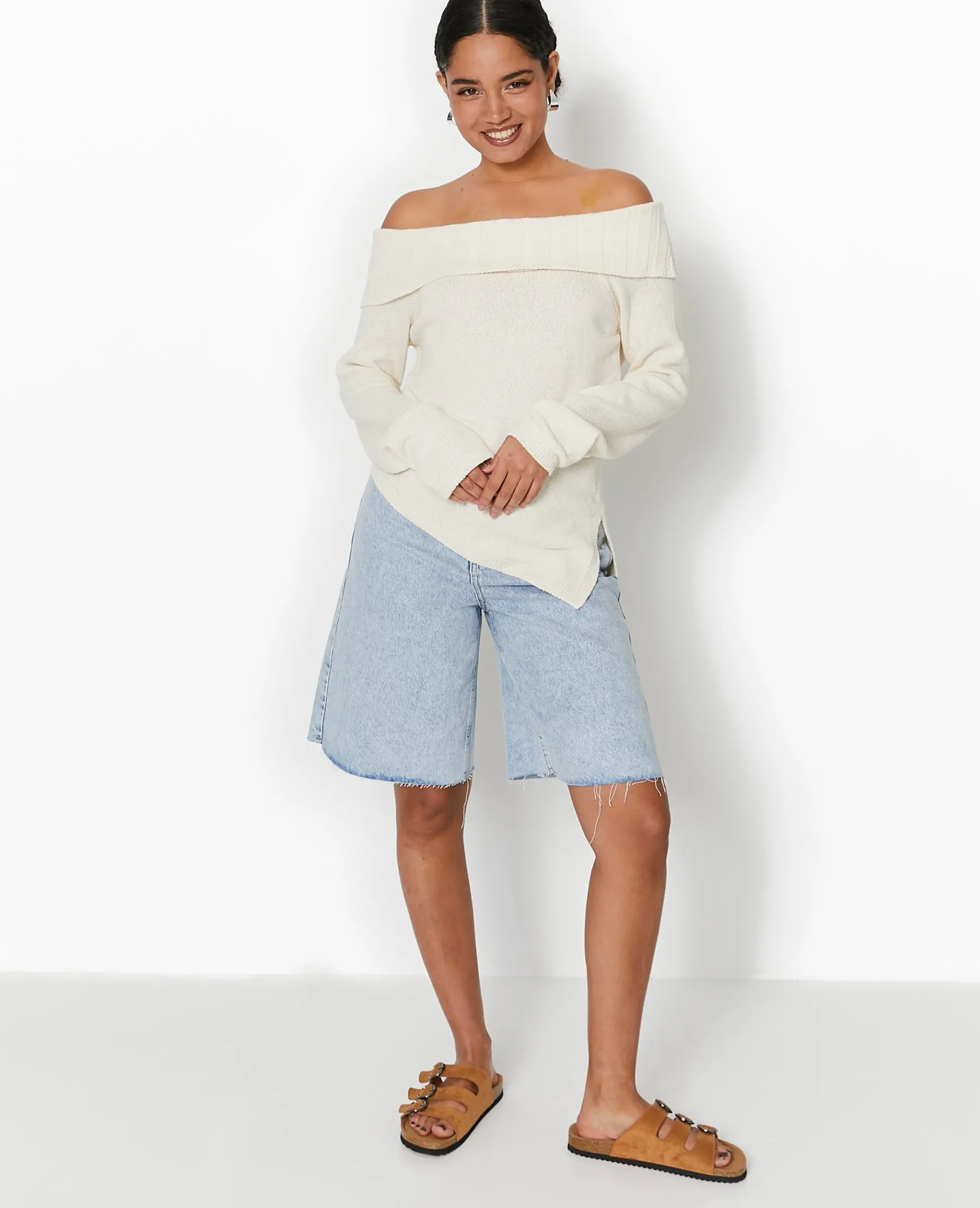 Pimkie Pimkie Positive|Pull Et Gilet^Pull Encolure Bardot -