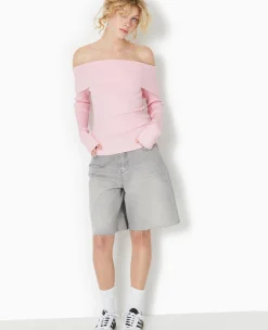 Pimkie Toute La Collection|Pull Et Gilet^Pull Maille Côtelée Encolure Bardot -