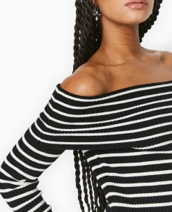 Pimkie Pimkie Positive|Pull Et Gilet^Pull Maille Fine Encolure Bardot -
