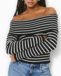 Pimkie Pimkie Positive|Pull Et Gilet^Pull Maille Fine Encolure Bardot -