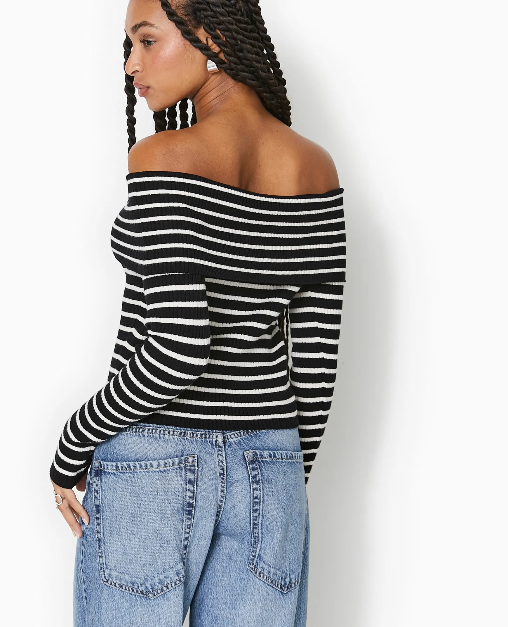 Pimkie Pimkie Positive|Pull Et Gilet^Pull Maille Fine Encolure Bardot -