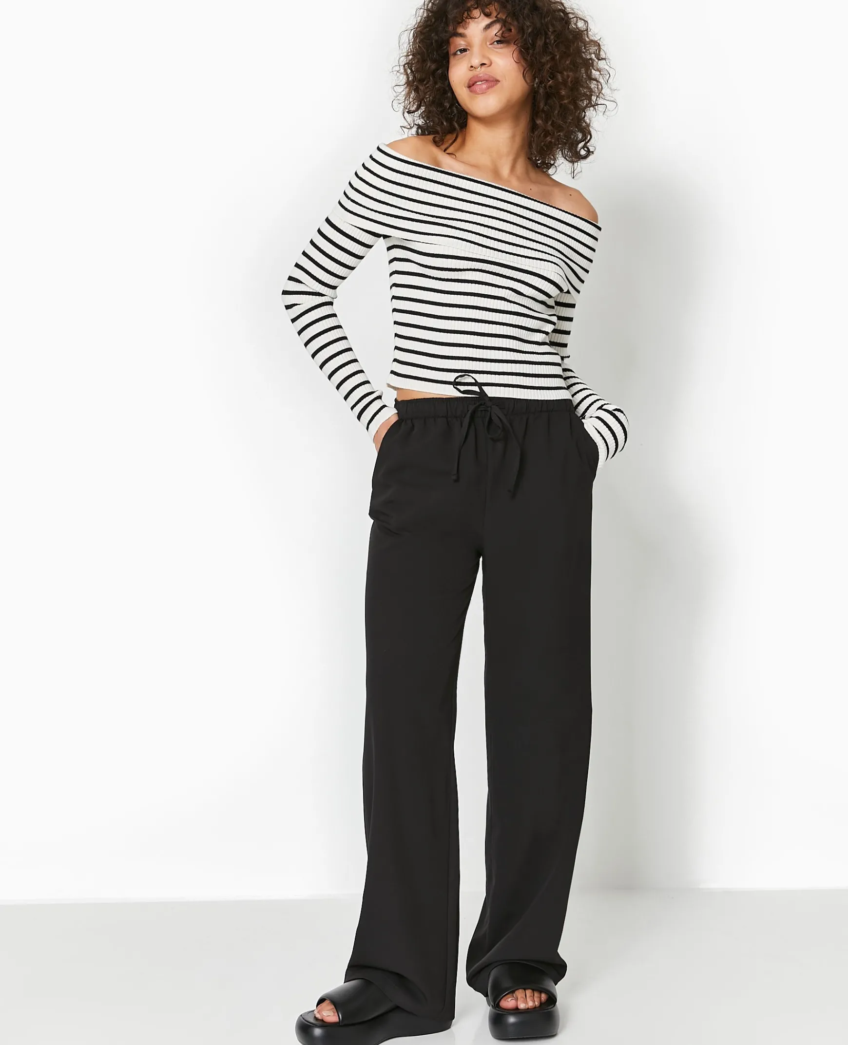 Pimkie Pimkie Positive|Pull Et Gilet^Pull Maille Fine Encolure Bardot -
