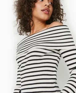 Pimkie Pimkie Positive|Pull Et Gilet^Pull Maille Fine Encolure Bardot -