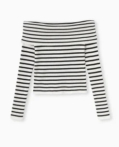 Pimkie Pimkie Positive|Pull Et Gilet^Pull Maille Fine Encolure Bardot -