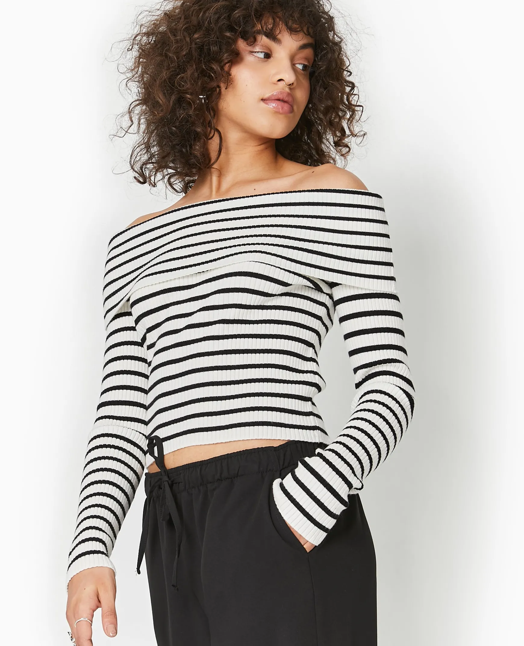 Pimkie Pimkie Positive|Pull Et Gilet^Pull Maille Fine Encolure Bardot -
