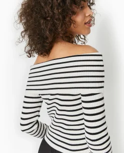 Pimkie Pimkie Positive|Pull Et Gilet^Pull Maille Fine Encolure Bardot -
