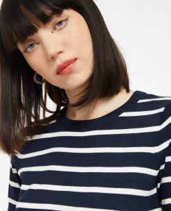 Pimkie Pull Et Gilet^Pull Manches Courtes Rayé En Maille Fine -