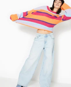 Pimkie Pimkie Positive|Pull Et Gilet^Pull Rayé En Maille Mousseuse -