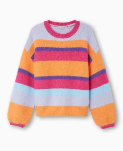 Pimkie Pimkie Positive|Pull Et Gilet^Pull Rayé En Maille Mousseuse -