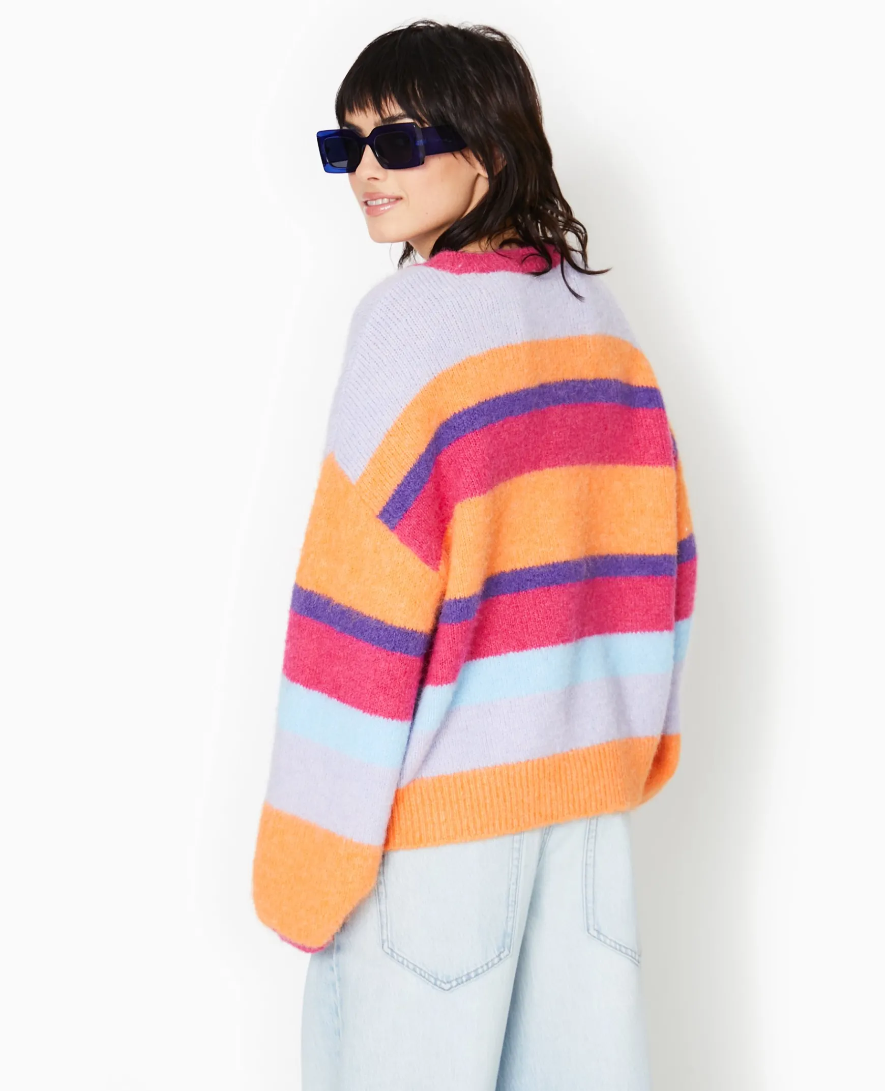 Pimkie Pimkie Positive|Pull Et Gilet^Pull Rayé En Maille Mousseuse -
