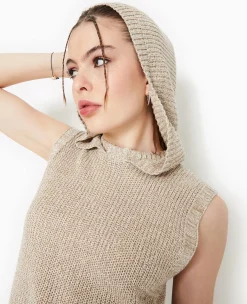 Pimkie Pull Et Gilet^Pull Sans Manches Avec Capuche -